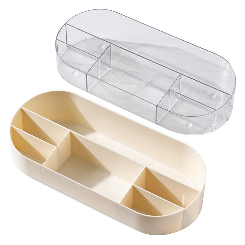 Kutija za kozmetiku na stol s pregradama, organizator ruževa, prozirni PET, model Bll-5031-storage box