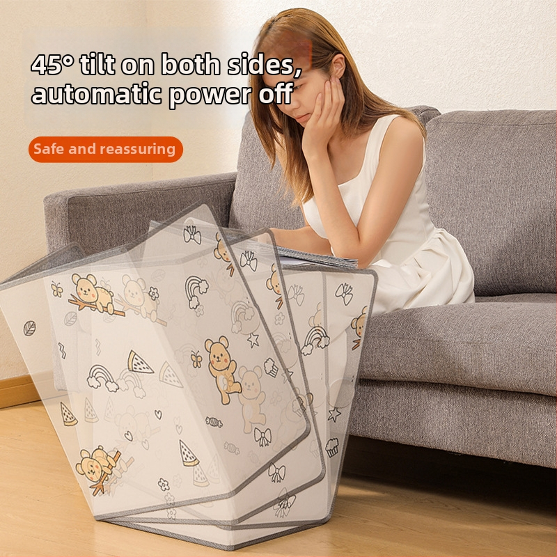 Θερμαντήρας ποδιών γραφείου με θέρμανση μέσω πρίζας, διπλής χρήσης μηχανικό έλεγχο με τηλεχειριστήριο, καθολική συμβατότητα