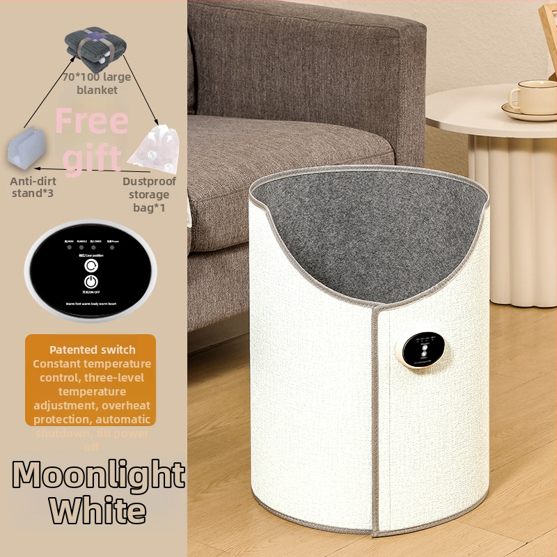 Θερμαντήρας ποδιών γραφείου με θέρμανση μέσω πρίζας, διπλής χρήσης μηχανικό έλεγχο με τηλεχειριστήριο, καθολική συμβατότητα