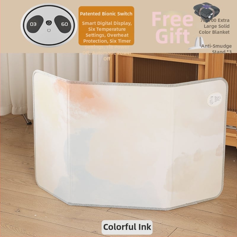 Θερμαντήρας ποδιών γραφείου με θέρμανση μέσω πρίζας, διπλής χρήσης μηχανικό έλεγχο με τηλεχειριστήριο, καθολική συμβατότητα