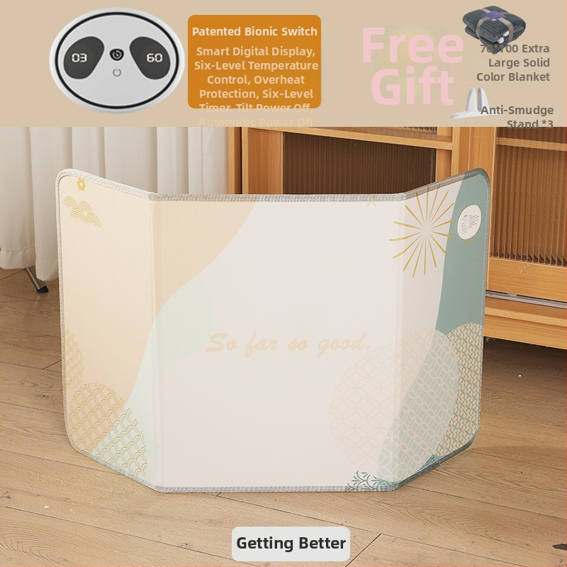 Θερμαντήρας ποδιών γραφείου με θέρμανση μέσω πρίζας, διπλής χρήσης μηχανικό έλεγχο με τηλεχειριστήριο, καθολική συμβατότητα