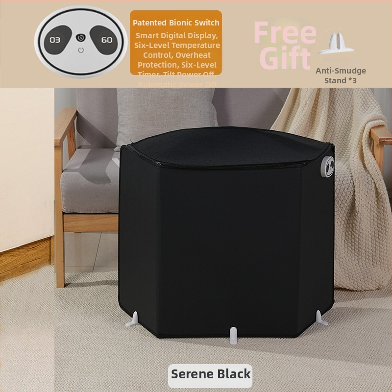 Θερμαντήρας ποδιών γραφείου με θέρμανση μέσω πρίζας, διπλής χρήσης μηχανικό έλεγχο με τηλεχειριστήριο, καθολική συμβατότητα