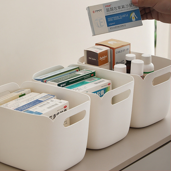 Kutija za pohranu na radnom stolu, 1 L, PP plast — moderno minimalistički dizajn za kozmetiku, dodatke i sitnice