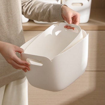 Kutija za pohranu na radnom stolu, 1 L, PP plast — moderno minimalistički dizajn za kozmetiku, dodatke i sitnice