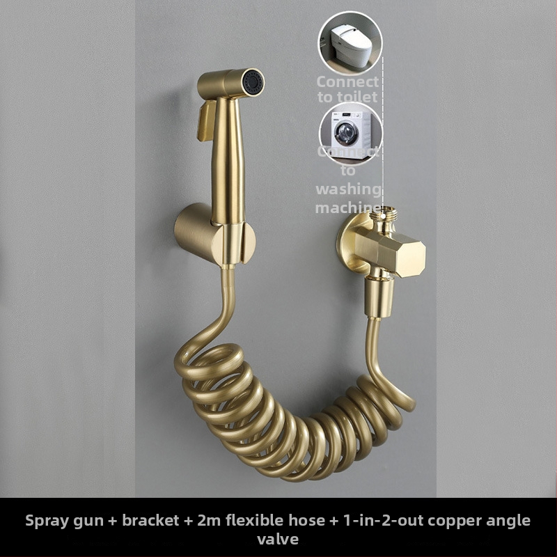 Medenasti set WC spreja, visoki tlak, nije prilagodljiv, bez usluge instalacije