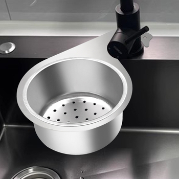 Vješalna košara od nehrđajućeg čelika za kuhinjsku sudoperu — mokro-sušno odvajanje, filtr za ostatke, Drip Basket serija, Nahe brend