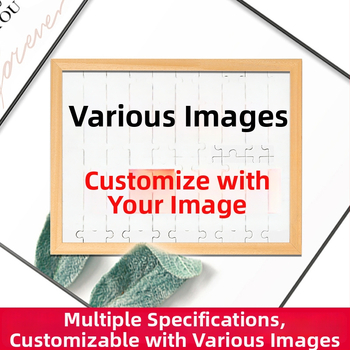 Drevený plošný puzzle — prispôsobiteľný 500/1000 dielikov, DIY s vlastnými kresbami