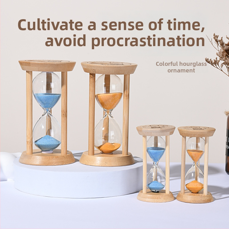 Svetlá presýpacia hodinka pre deti, odolná voči pádom, fúkané borosilikátové sklo, 3/5/10/30 minút, ozdoba s tekutým pieskom