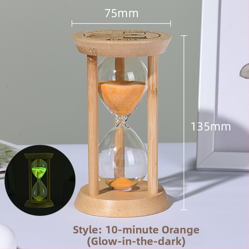 Svetlá presýpacia hodinka pre deti, odolná voči pádom, fúkané borosilikátové sklo, 3/5/10/30 minút, ozdoba s tekutým pieskom