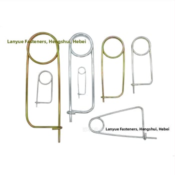 Lan Yue πείροι ελατηρίου από χάλυβα άνθρακα, ενισχυμένοι πείροι, ορθογώνιου τύπου, γαλβανισμένοι, DIN11023 πρότυπο, πείροι τοποθέτησης