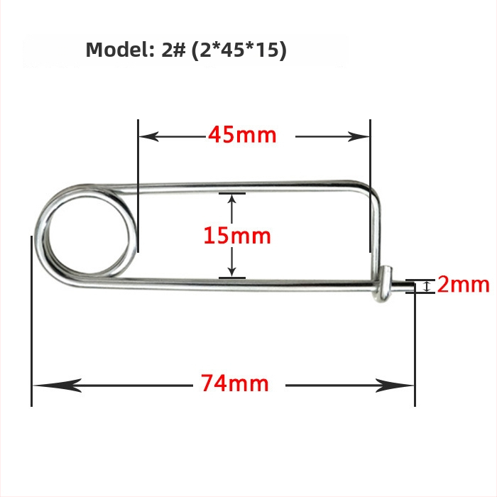 Lan Yue πείροι ελατηρίου από χάλυβα άνθρακα, ενισχυμένοι πείροι, ορθογώνιου τύπου, γαλβανισμένοι, DIN11023 πρότυπο, πείροι τοποθέτησης