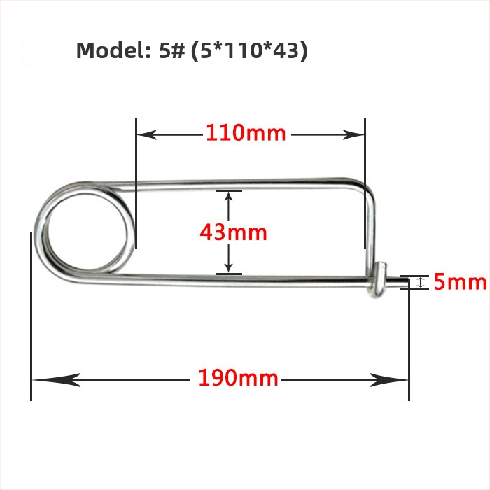Lan Yue πείροι ελατηρίου από χάλυβα άνθρακα, ενισχυμένοι πείροι, ορθογώνιου τύπου, γαλβανισμένοι, DIN11023 πρότυπο, πείροι τοποθέτησης