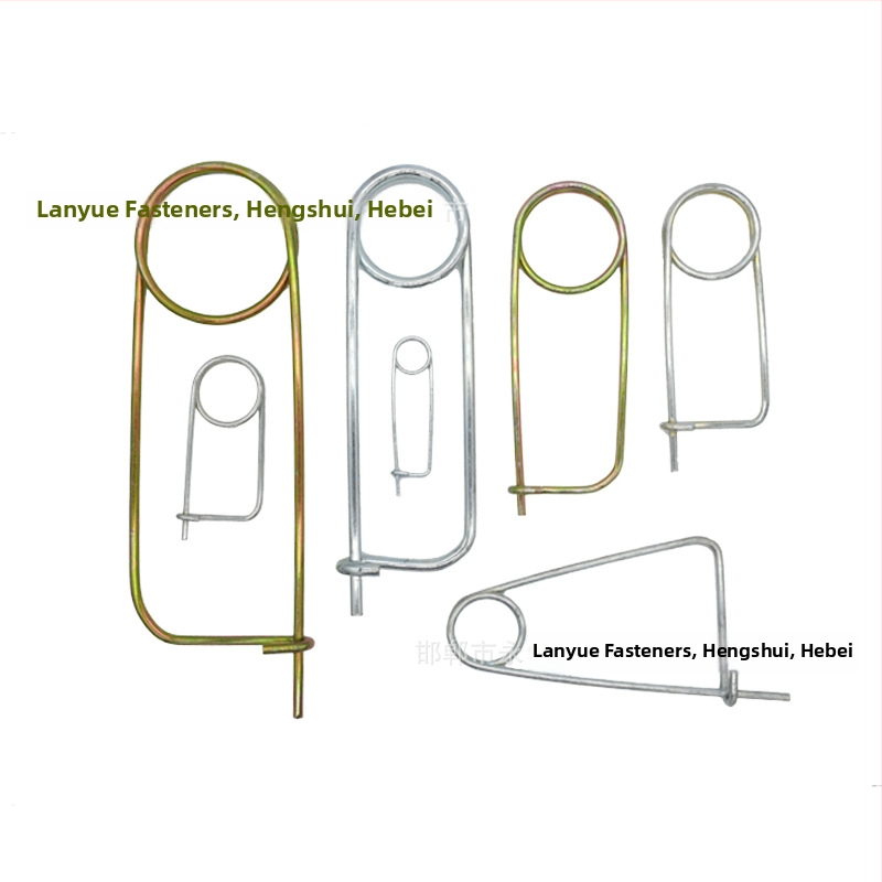 Lan Yue πείροι ελατηρίου από χάλυβα άνθρακα, ενισχυμένοι πείροι, ορθογώνιου τύπου, γαλβανισμένοι, DIN11023 πρότυπο, πείροι τοποθέτησης