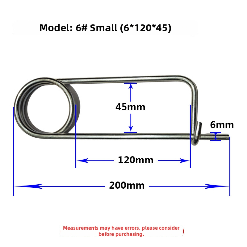 Lan Yue πείροι ελατηρίου από χάλυβα άνθρακα, ενισχυμένοι πείροι, ορθογώνιου τύπου, γαλβανισμένοι, DIN11023 πρότυπο, πείροι τοποθέτησης