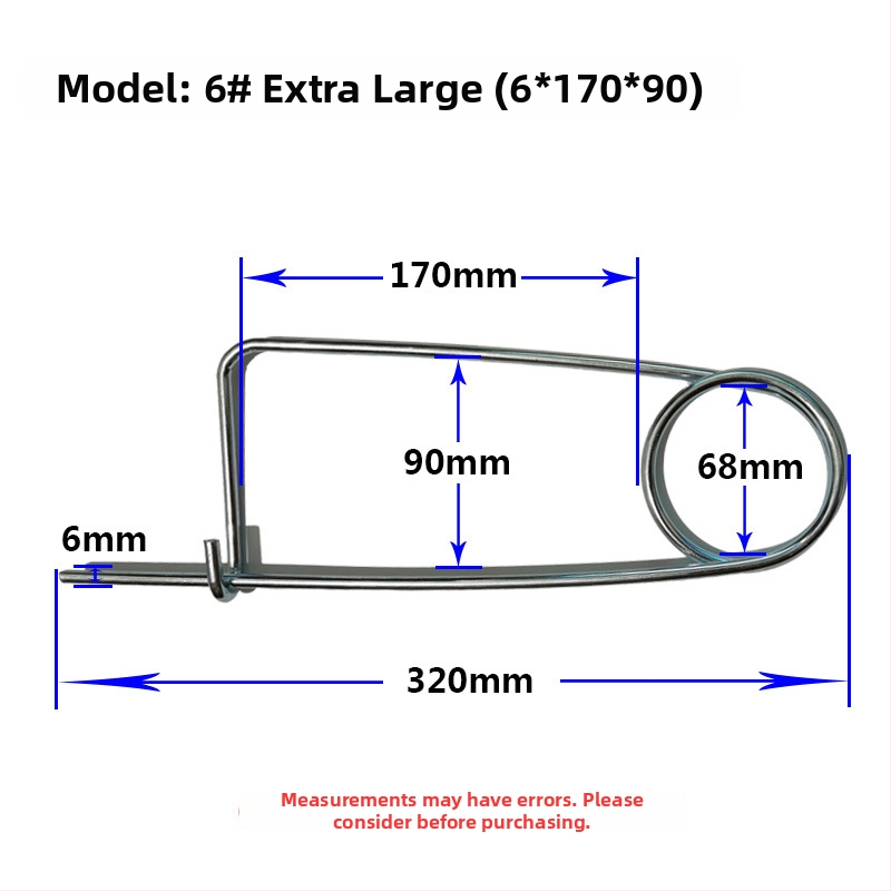 Lan Yue πείροι ελατηρίου από χάλυβα άνθρακα, ενισχυμένοι πείροι, ορθογώνιου τύπου, γαλβανισμένοι, DIN11023 πρότυπο, πείροι τοποθέτησης