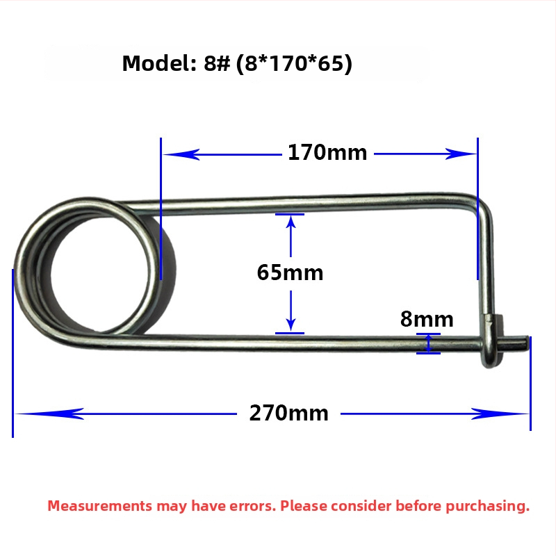 Lan Yue πείροι ελατηρίου από χάλυβα άνθρακα, ενισχυμένοι πείροι, ορθογώνιου τύπου, γαλβανισμένοι, DIN11023 πρότυπο, πείροι τοποθέτησης