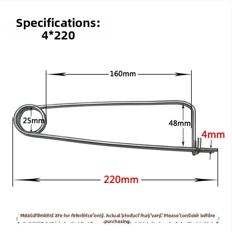 Lan Yue πείροι ελατηρίου από χάλυβα άνθρακα, ενισχυμένοι πείροι, ορθογώνιου τύπου, γαλβανισμένοι, DIN11023 πρότυπο, πείροι τοποθέτησης