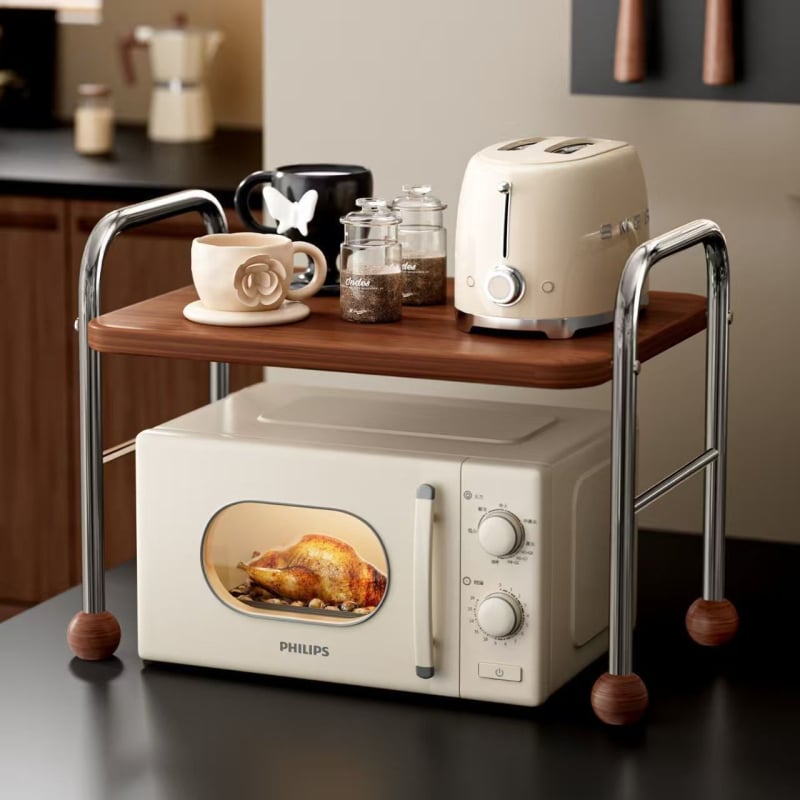 Μεταλλικό ράφι φούρνου μικροκυμάτων με ηλεκτροπλακωμένη επιφάνεια, προσαρμοσμένα δείγματα, μοντέρνο μινιμαλιστικό στυλ