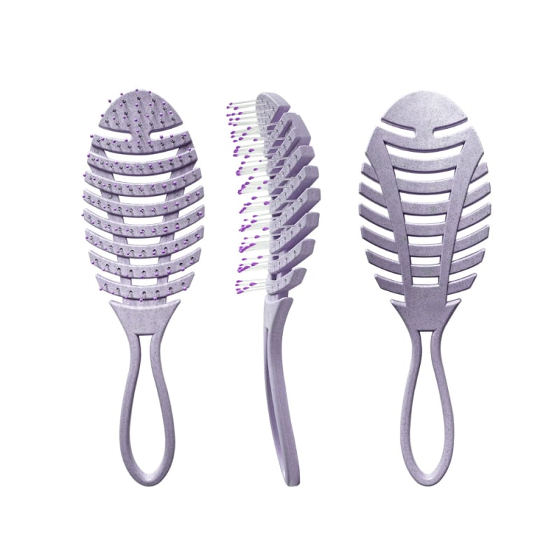 Masszázs fésű a hajhoz – búzaszalmából és nylonból, nedves és száraz használatra, Ningbo eredet