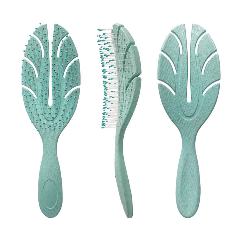 Masszázs fésű a hajhoz – búzaszalmából és nylonból, nedves és száraz használatra, Ningbo eredet