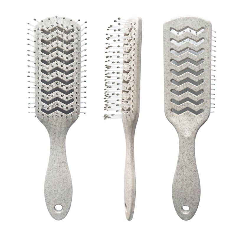 Masszázs fésű a hajhoz – búzaszalmából és nylonból, nedves és száraz használatra, Ningbo eredet