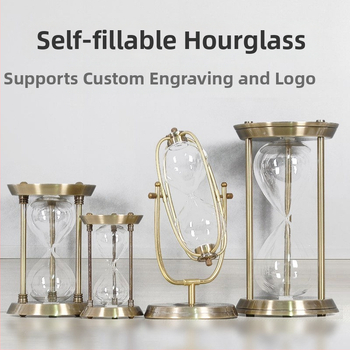 YIECGY Ozdoba s pieskovou hodinou zinkovej zliatiny – liata výroba, visací ornament