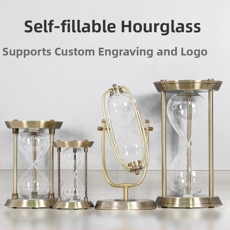 YIECGY Ozdoba s pieskovou hodinou zinkovej zliatiny – liata výroba, visací ornament