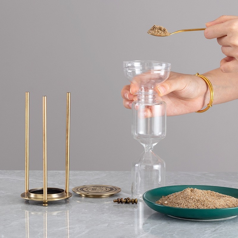 YIECGY Clepsidră din aliaj de zinc – turnat, ornament de agățat