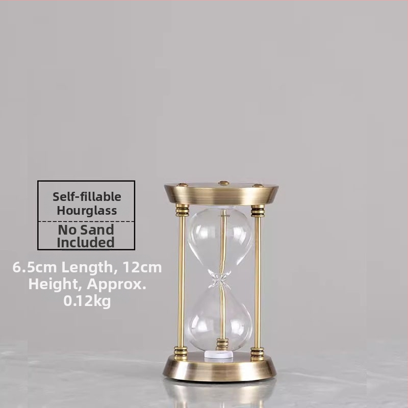 YIECGY Ozdoba s pieskovou hodinou zinkovej zliatiny – liata výroba, visací ornament