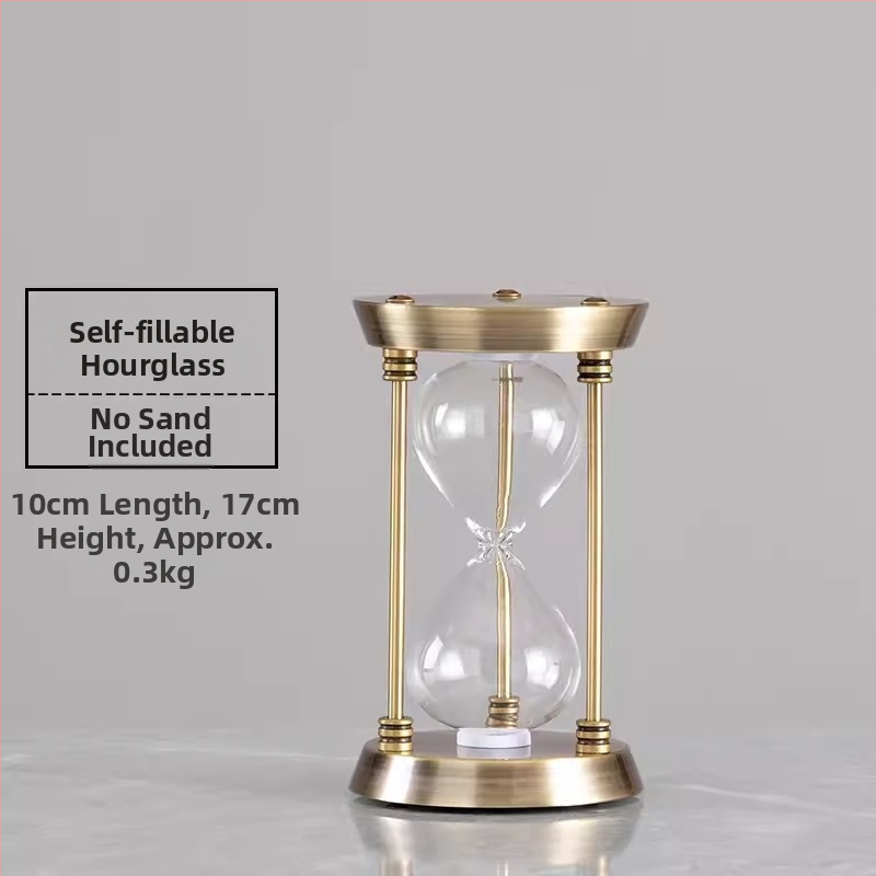 YIECGY Ozdoba s pieskovou hodinou zinkovej zliatiny – liata výroba, visací ornament