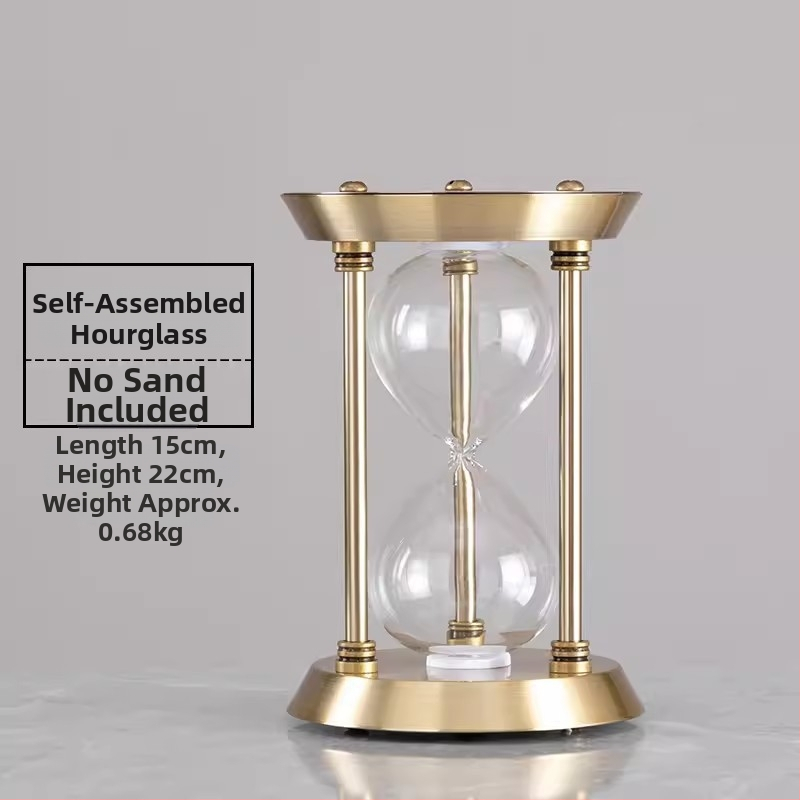 YIECGY Ozdoba s pieskovou hodinou zinkovej zliatiny – liata výroba, visací ornament