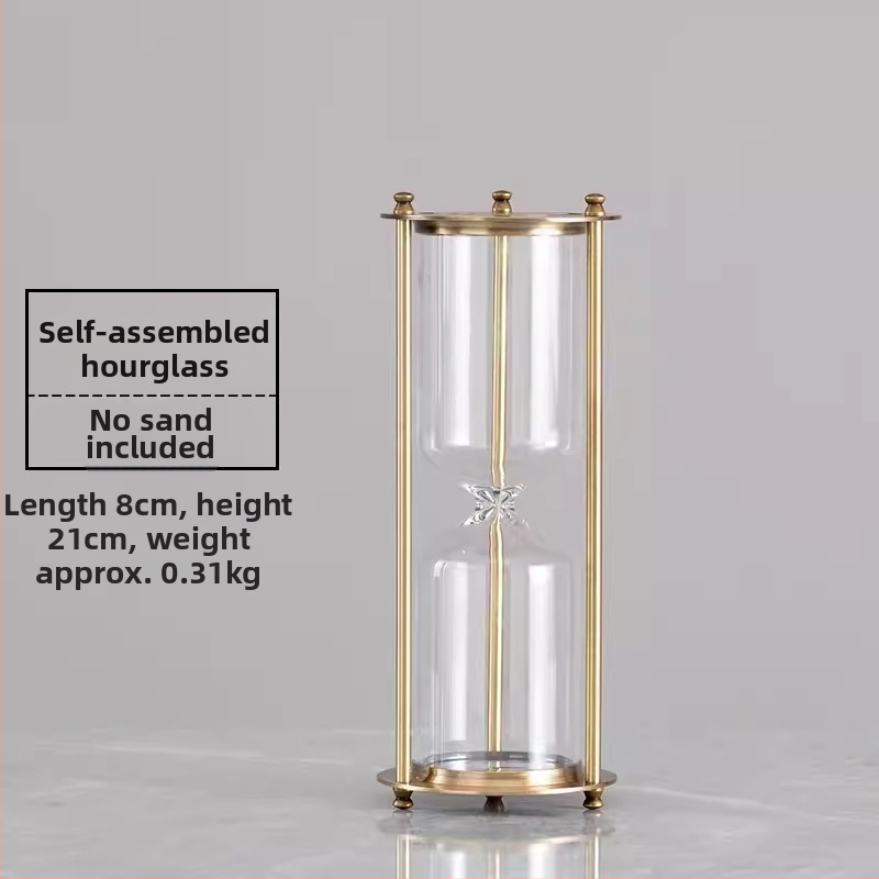 YIECGY Ozdoba s pieskovou hodinou zinkovej zliatiny – liata výroba, visací ornament