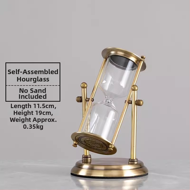 YIECGY Ozdoba s pieskovou hodinou zinkovej zliatiny – liata výroba, visací ornament