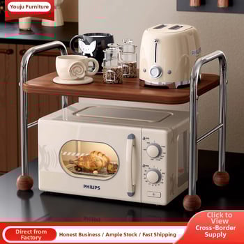 Ράφι αποθήκευσης φούρνου μικροκυμάτων, χάλυβας άνθρακα, νέου κινέζικου στυλ, μοντέλο: ράφι αποθήκευσης, επεξεργασία: προσαρμοσμένα δείγματα