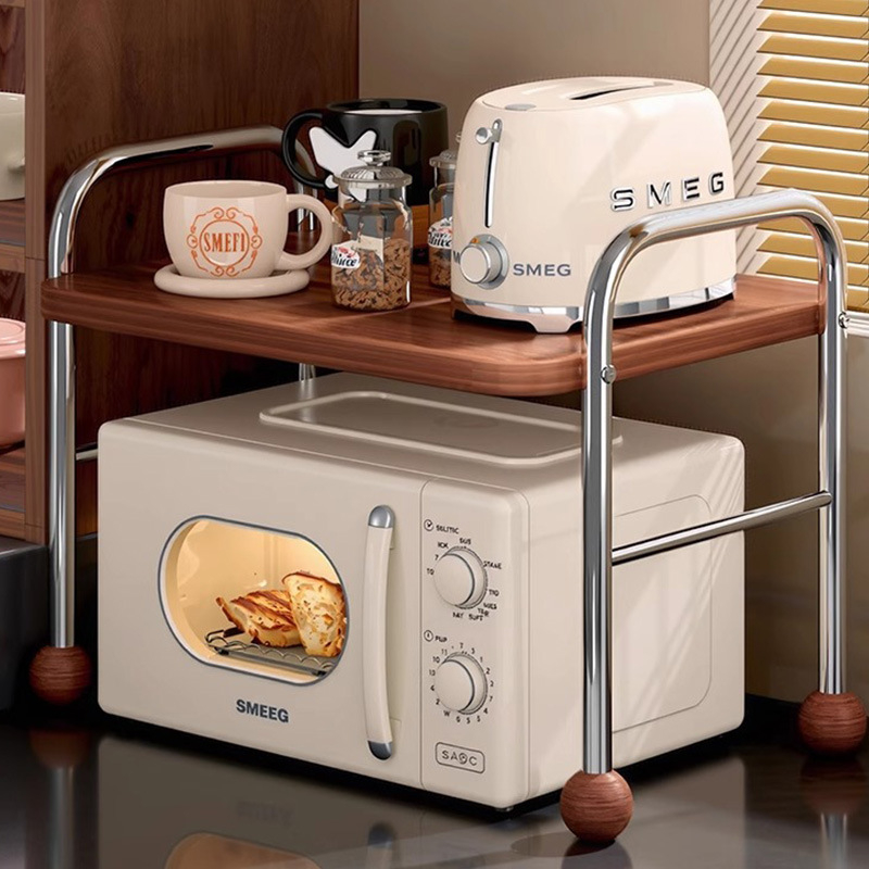 Ράφι αποθήκευσης φούρνου μικροκυμάτων, χάλυβας άνθρακα, νέου κινέζικου στυλ, μοντέλο: ράφι αποθήκευσης, επεξεργασία: προσαρμοσμένα δείγματα