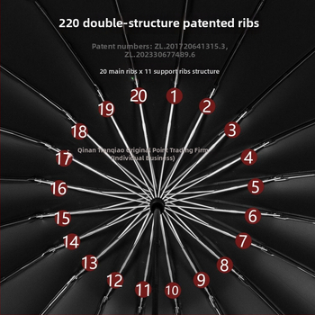 Αναστρεφόμενη ομπρέλα με ενισχυμένο αλουμινένιο σκελετό, ημι-αυτόματο κλείσιμο (Υλικό υφάσματος: Impact cloth; Πυκνότητα υφάσματος: 170t; Υλικό ακτίνων: Αλουμίνιο; Υλικό ράβδου: Αλουμίνιο; Υλικό λαβής: Αλουμίνιο)