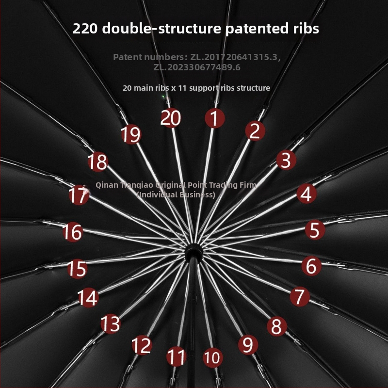 Αναστρεφόμενη ομπρέλα με ενισχυμένο αλουμινένιο σκελετό, ημι-αυτόματο κλείσιμο (Υλικό υφάσματος: Impact cloth; Πυκνότητα υφάσματος: 170t; Υλικό ακτίνων: Αλουμίνιο; Υλικό ράβδου: Αλουμίνιο; Υλικό λαβής: Αλουμίνιο)
