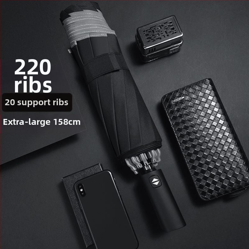 Αναστρεφόμενη ομπρέλα με ενισχυμένο αλουμινένιο σκελετό, ημι-αυτόματο κλείσιμο (Υλικό υφάσματος: Impact cloth; Πυκνότητα υφάσματος: 170t; Υλικό ακτίνων: Αλουμίνιο; Υλικό ράβδου: Αλουμίνιο; Υλικό λαβής: Αλουμίνιο)