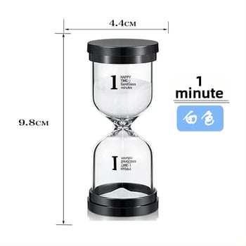 Стъклен пясъчен часовник-таймер, ръчна изработка, 30-минутен настолен декоративен комплект