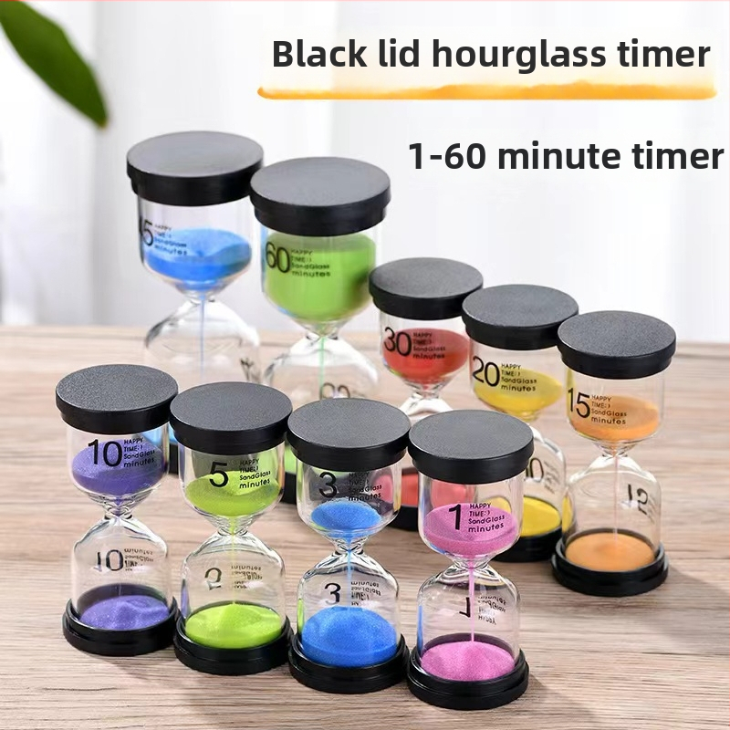 Стъклен пясъчен часовник-таймер, ръчна изработка, 30-минутен настолен декоративен комплект