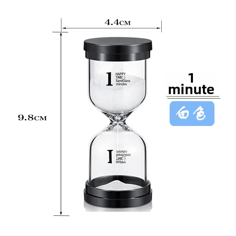 Стъклен пясъчен часовник-таймер, ръчна изработка, 30-минутен настолен декоративен комплект