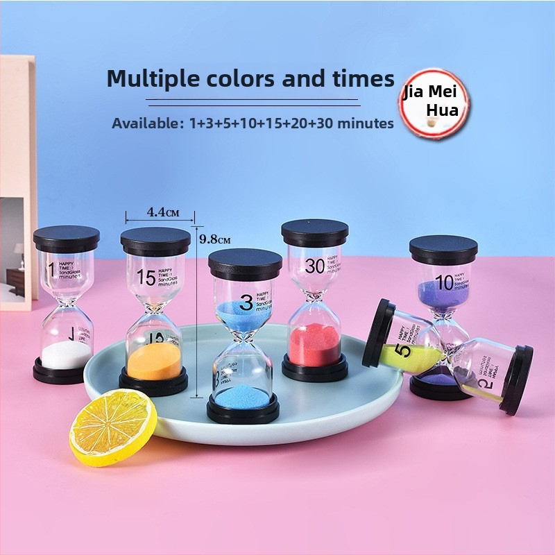 Стъклен пясъчен часовник-таймер, ръчна изработка, 30-минутен настолен декоративен комплект