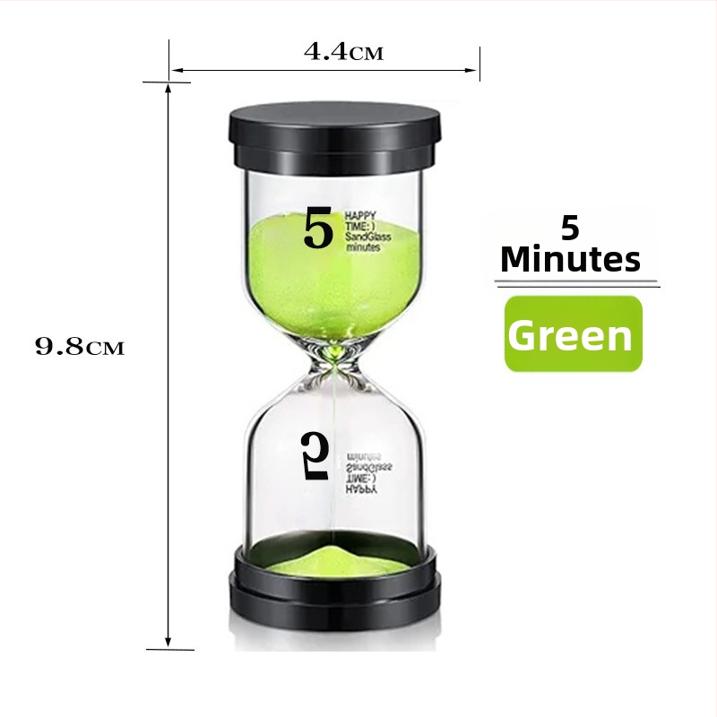 Стъклен пясъчен часовник-таймер, ръчна изработка, 30-минутен настолен декоративен комплект