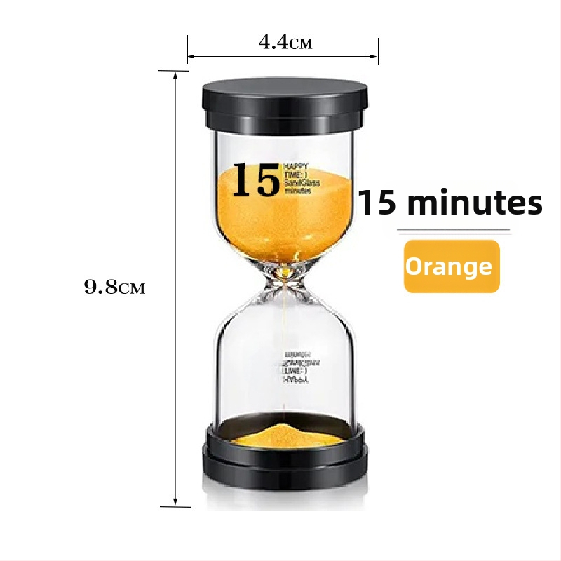 Стъклен пясъчен часовник-таймер, ръчна изработка, 30-минутен настолен декоративен комплект