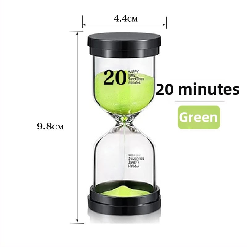 Стъклен пясъчен часовник-таймер, ръчна изработка, 30-минутен настолен декоративен комплект