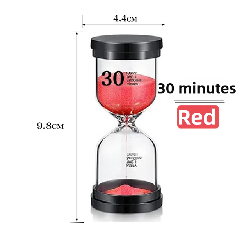 Стъклен пясъчен часовник-таймер, ръчна изработка, 30-минутен настолен декоративен комплект