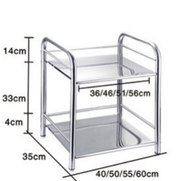 Ράφι φούρνου μικροκυμάτων από ανοξείδωτο χάλυβα, Ziyi zy, OEM λογότυπο, μοντέρνο μινιμαλιστικό στυλ, διπλό επίπεδο αποθήκευσης