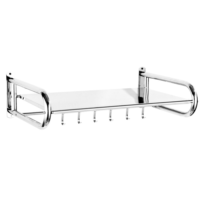 Ράφι φούρνο μικροκυμάτων από ανοξείδωτο χάλυβα, επιτοίχιο αποθηκευτικό, Μοντέλο 0211, OEM λογότυπο, Σύγχρονο μινιμαλιστικό στυλ