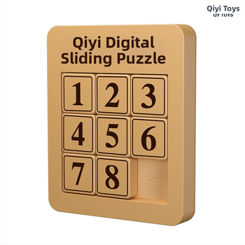 Qiyi magnetický Huarong Road puzzle pre deti – plastový magnetický posuvný hlavolam, vek 7–14, konfigurácie 8/15/24/35/48, tréning trpezlivosti