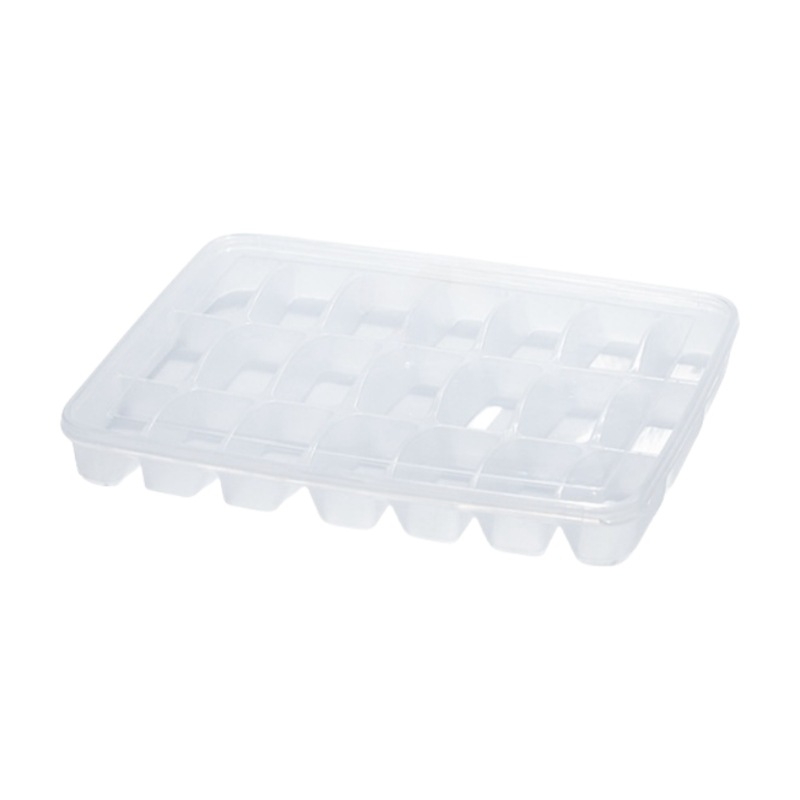 Kutija za knedle, kvadratna, PP, kapacitet 301–500 ml, sigurna za mikrovalnu